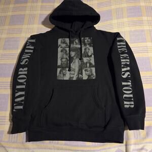 Taylor Swift The Eras Tour Black Hoodie Sweatshirt Adult Medium Official Rare